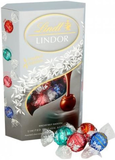 Bonboniera Lindt LINDOR 337 g VELKÁ - STŘÍBRNÁ 
